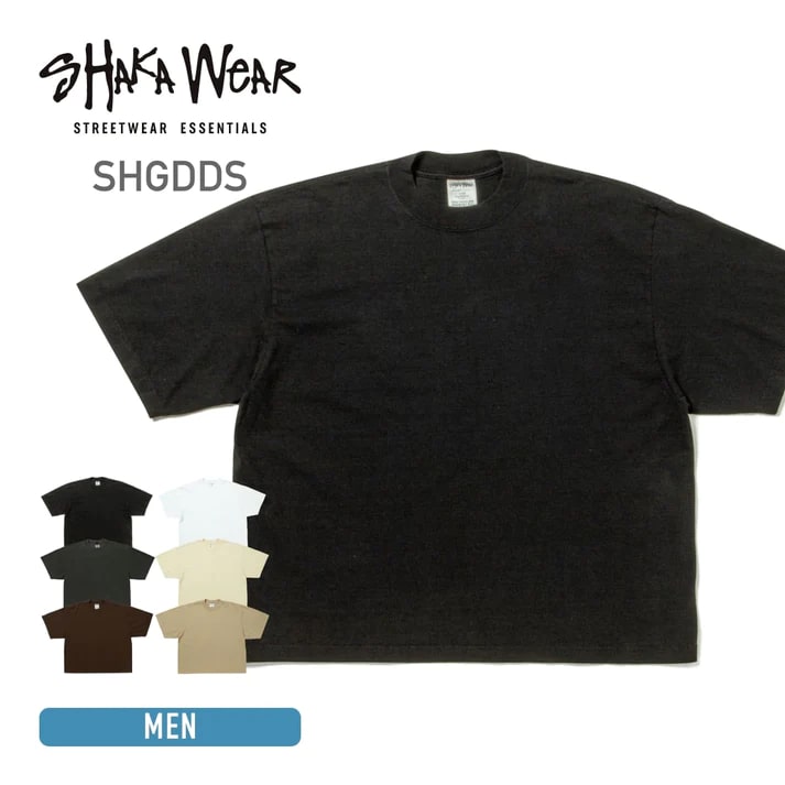 7.5oz ガーメントダイ ドロップショルダーTシャツ | SHGDDS | SHAKA