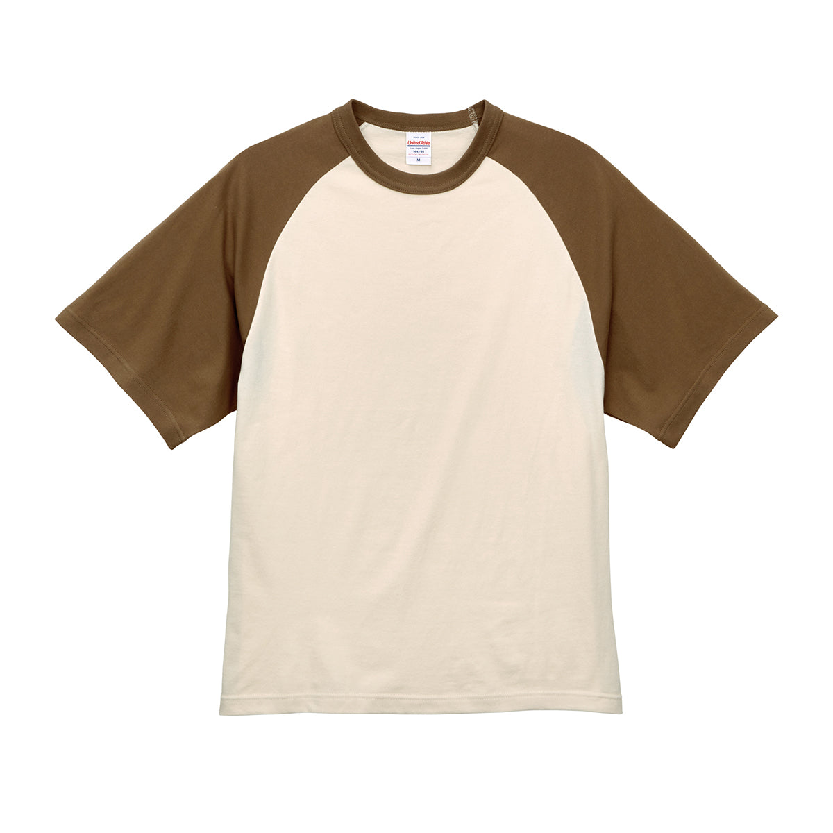 5.6オンス ラグラン Tシャツ | メンズ | 1枚 | 5041-01 | ヴィンテージナチュラル/ダークキャメル – Tshirt.stビジネス