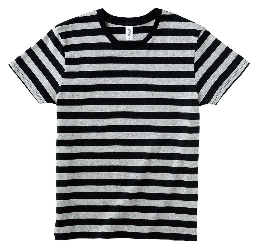 Ｌ　supreme 白黒　ボーダー Tシャツ MTシャツ/カットソー(半袖/袖なし)