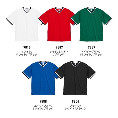 4.1オンス ドライアスレチック ルーズフィット ラインリブ Tシャツ | メンズ | 1枚 | 5927-01 | レッド/ホワイト/ブラック