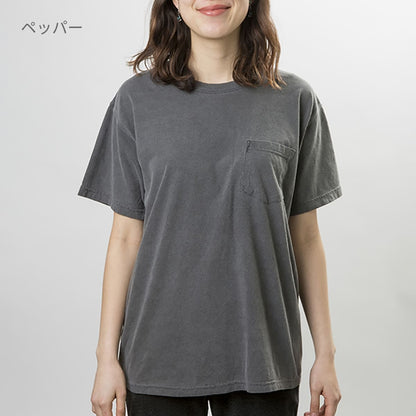 6.1 oz ガーメントダイポケットTシャツ | メンズ | 1枚 | 6030 | ネオンレッドオレンジ