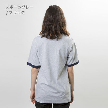 5.3オンス アダルトリンガーＴシャツ | メンズ | 1枚 | 76600 | スポーツグレー/ブラック