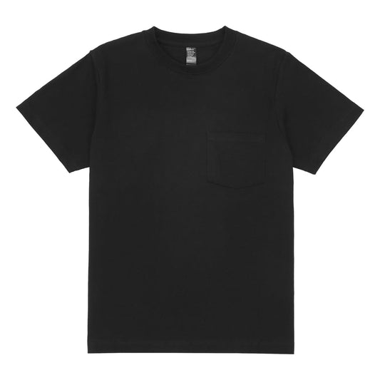 6.6オンス オープンエンドコンフォートTシャツ（ポケット付き） | ビッグサイズ | 1枚 | DF1107 | ブラック