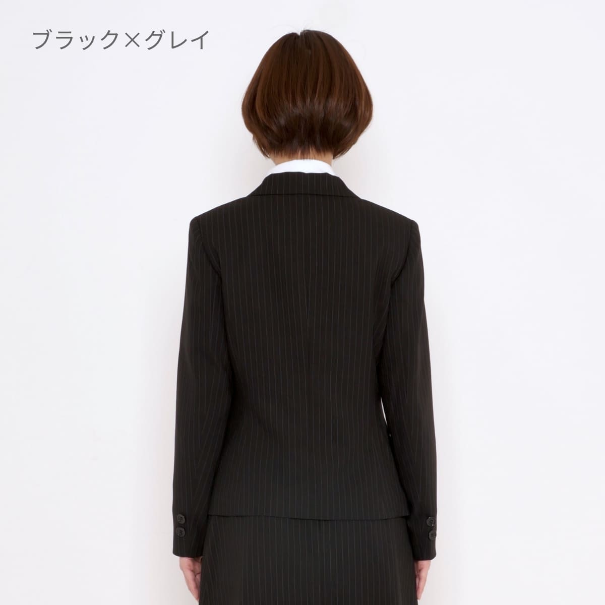 ジャケット［Herringbone PinStripe］ | 事務服 | 1枚 | AJ0245 | ネイビー×グレイ