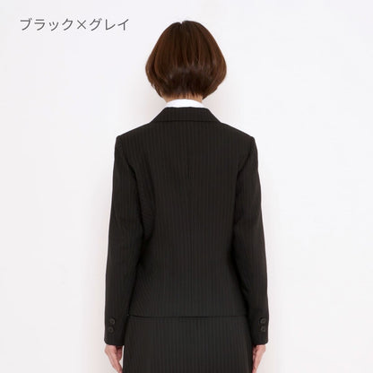 ジャケット［Herringbone PinStripe］ | 事務服 | 1枚 | AJ0246 | ネイビー×グレイ