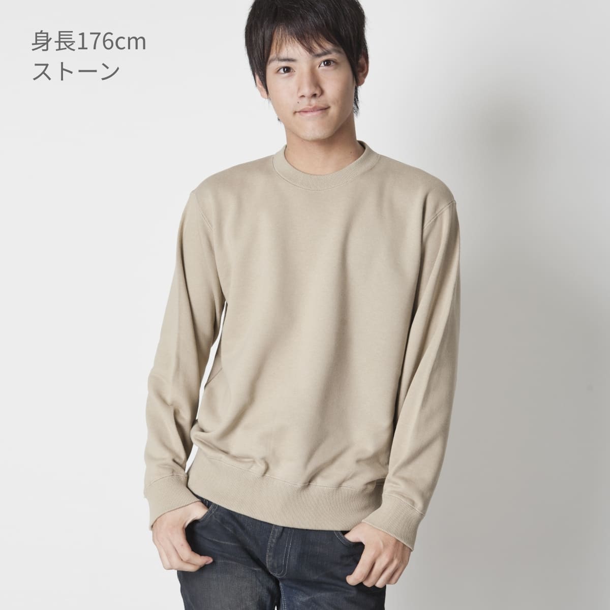 UNIQLO メンズシャツM 綿100 長袖 ネイビー - トップス