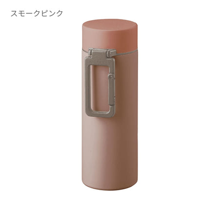 MOTTERU カラビナハンドルサーモボトル 250ml | ノベルティ(小物) | 1枚 | MO-3013 | ブラック