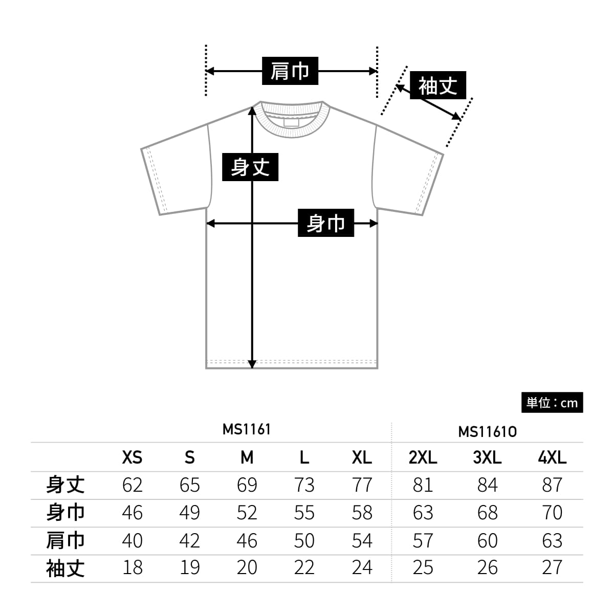 5.6オンスハイグレードコットンTシャツ（カラー） | メンズ | 1枚 | MS1161 | パープル