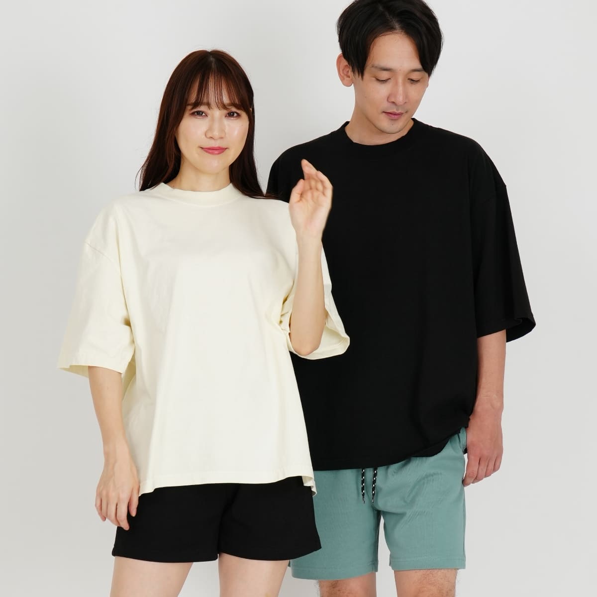 7.5oz ガーメントダイ ドロップショルダーTシャツ | ビッグサイズ | 1枚 | SHGDDS | オートミール