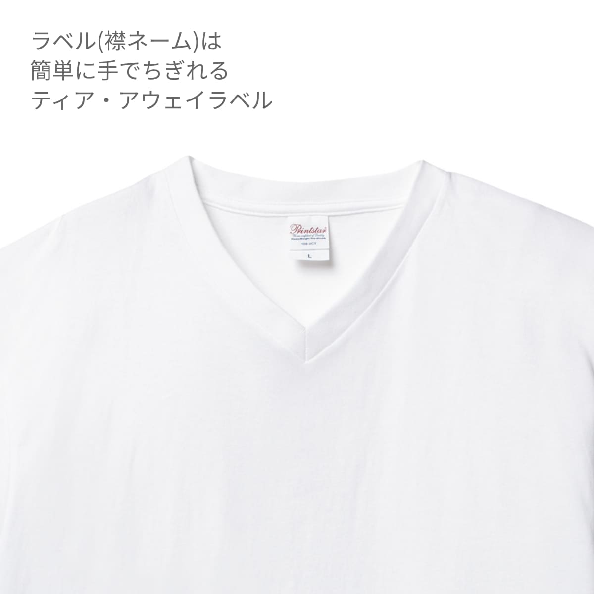 5.6オンス ヘビーウェイト VネックTシャツ | メンズ | 1枚 | 00108-VCT