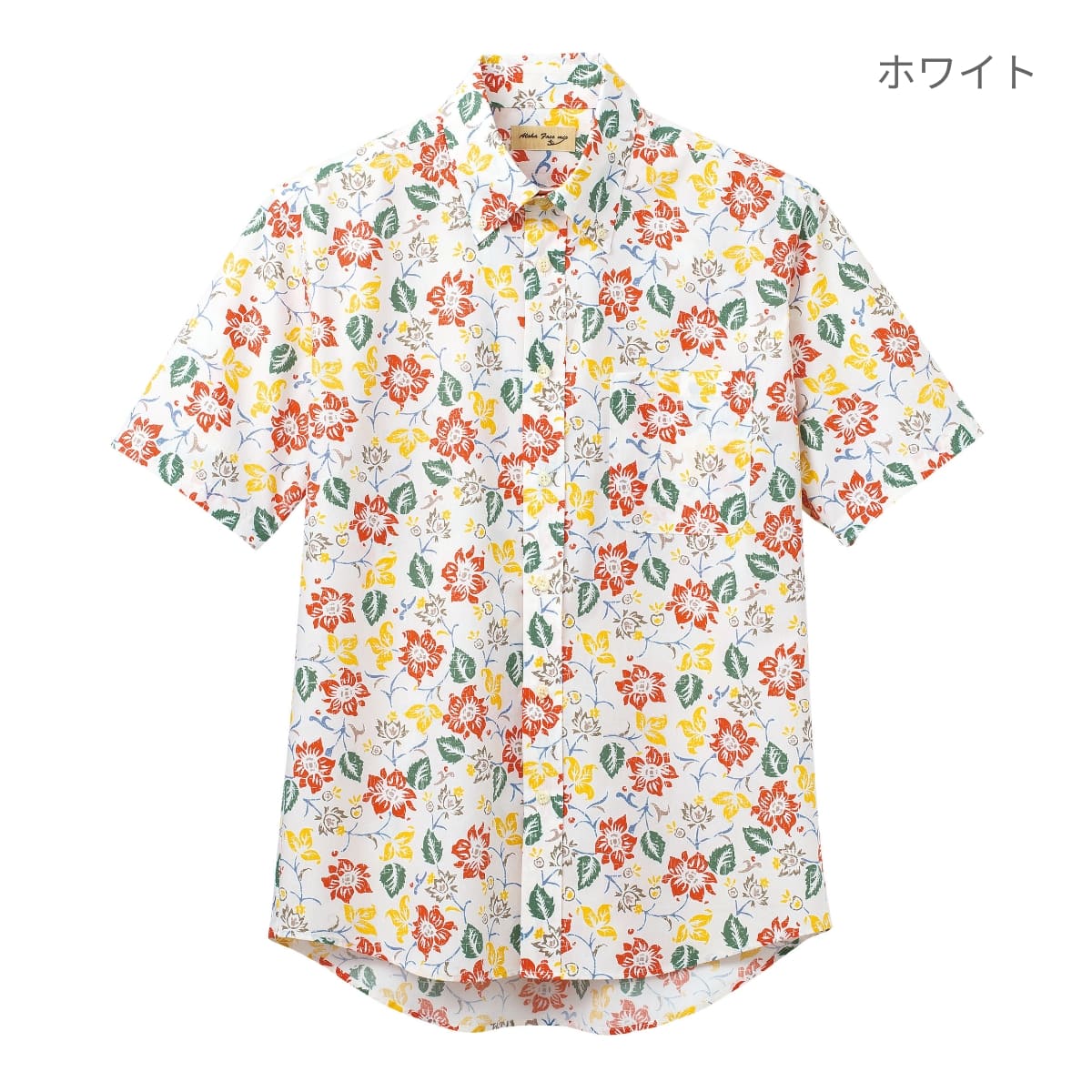 アロハシャツ（花柄） | メンズ | 1枚 | FB4540U | ホワイト – Tshirt.stビジネス