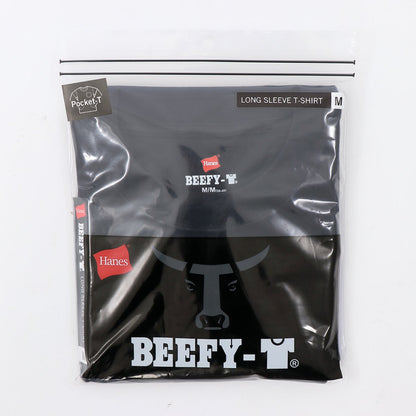 ビーフィーポケットロングスリーブTシャツ BEEFY-T ヘインズ | メンズ | 1枚 | H5196 | ホワイト